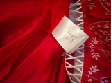 Ermanno Scervino Red Embroidered Dress size I 42 M medium ladies