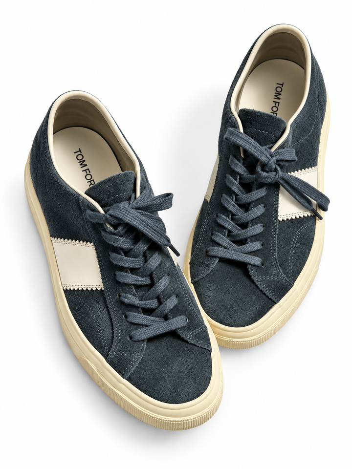 Tom Ford Men’s Suede & Leather Sneakers – Size 9 / EU 43 men