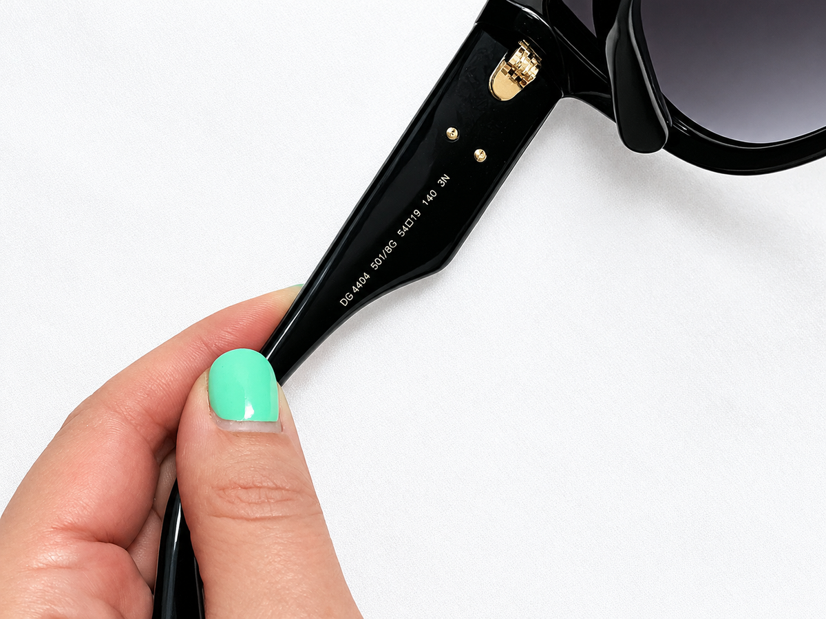 Dolce & Gabbana DG4404 Black Grey Gradient Cat Eye Sunglasses ladies