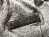 Brunello Cucinelli Grey Monili-Detail Joggers Sweatpants size S small ladies