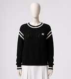 CHANEL 2022 CC Cashmere Sweater Jumper Size F 38 ladies