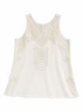 Ermanno Scervino Ivory Embroidered Top Size I 40 UK 8 US 4 ladies