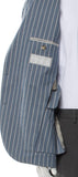 Brunello Cucinelli single-breasted striped blazer jacket size 48 men