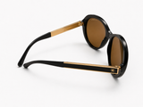 CHANEL Black Gold Acetate Frame Polarized Sunglasses - 5269 ladies
