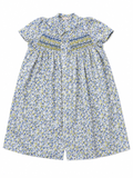 BONPOINT FLORAL LIBERTY PRINT HAND EMBROIDERED DRESS SIZE 14 years children