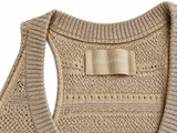 Zadig & Voltaire Gold Lurex Knit Tank Top Size M ladies
