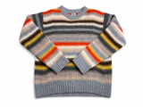 M Missoni Collection Multicoloured Striped Chunky Knit Pullover Sweater