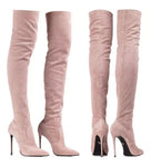 LE SILLA EVA OVER-THE-KNEE BOOTS IN SUEDE LEATHER SIZE EU 36 UK 3 US 6 LADIES