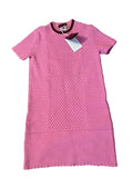 Gucci 2025 Webbing-Trimmed Open-Knit Cotton-Blend Mini Dress Size M medium ladies