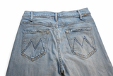 Mother Superior Jeans The Hustler Ankle Undone Hem "On My Feet" Size M ladies