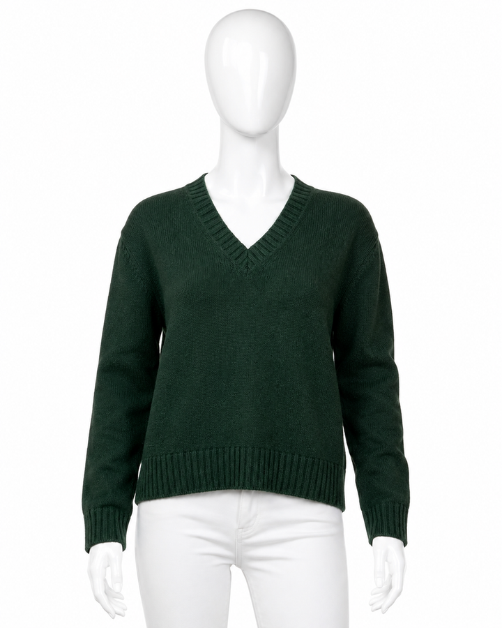 Prada Cashmere Blend V-Neck Sweater size I 38 ladies