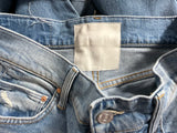 Mother Superior High Waisted Hiker Hover Undone Hem Jeans Size 27 ladies