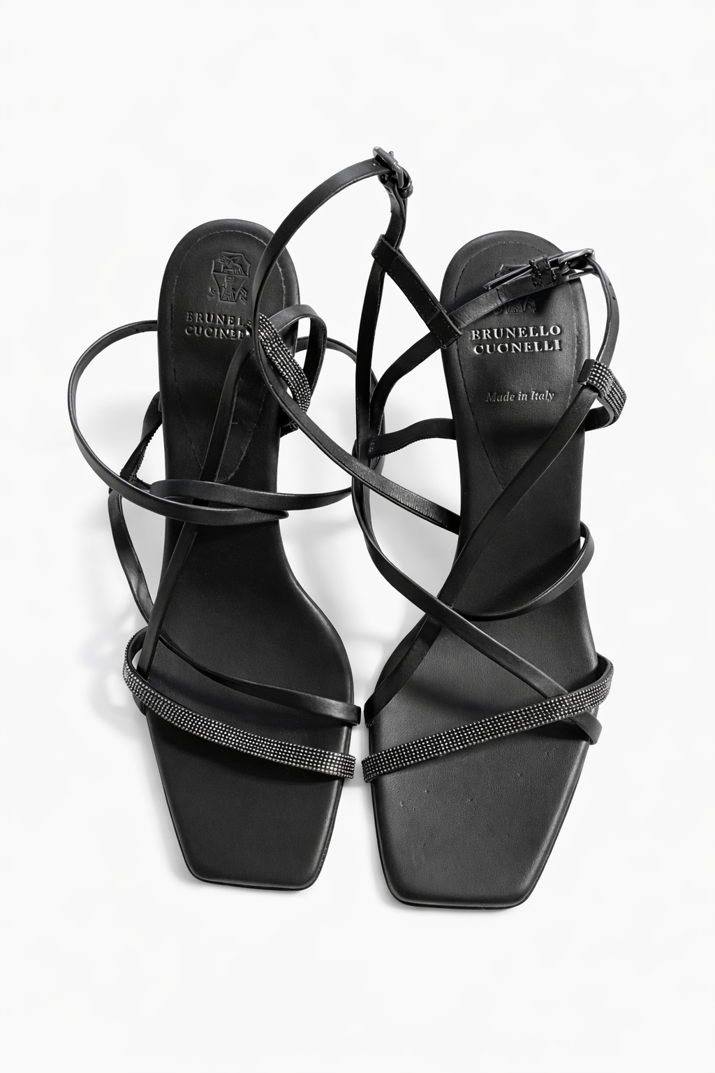 Brunello Cucinelli Monili embellished strappy sandals Size 39 ladies