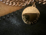 Stella McCartney Falabella Faux Leather Foldover Tote In Black With Gold Chain ladies