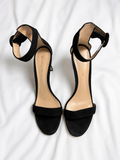 Gianvito Rossi Portofino 85 Black Suede Sandals – Size EU 38 ladies