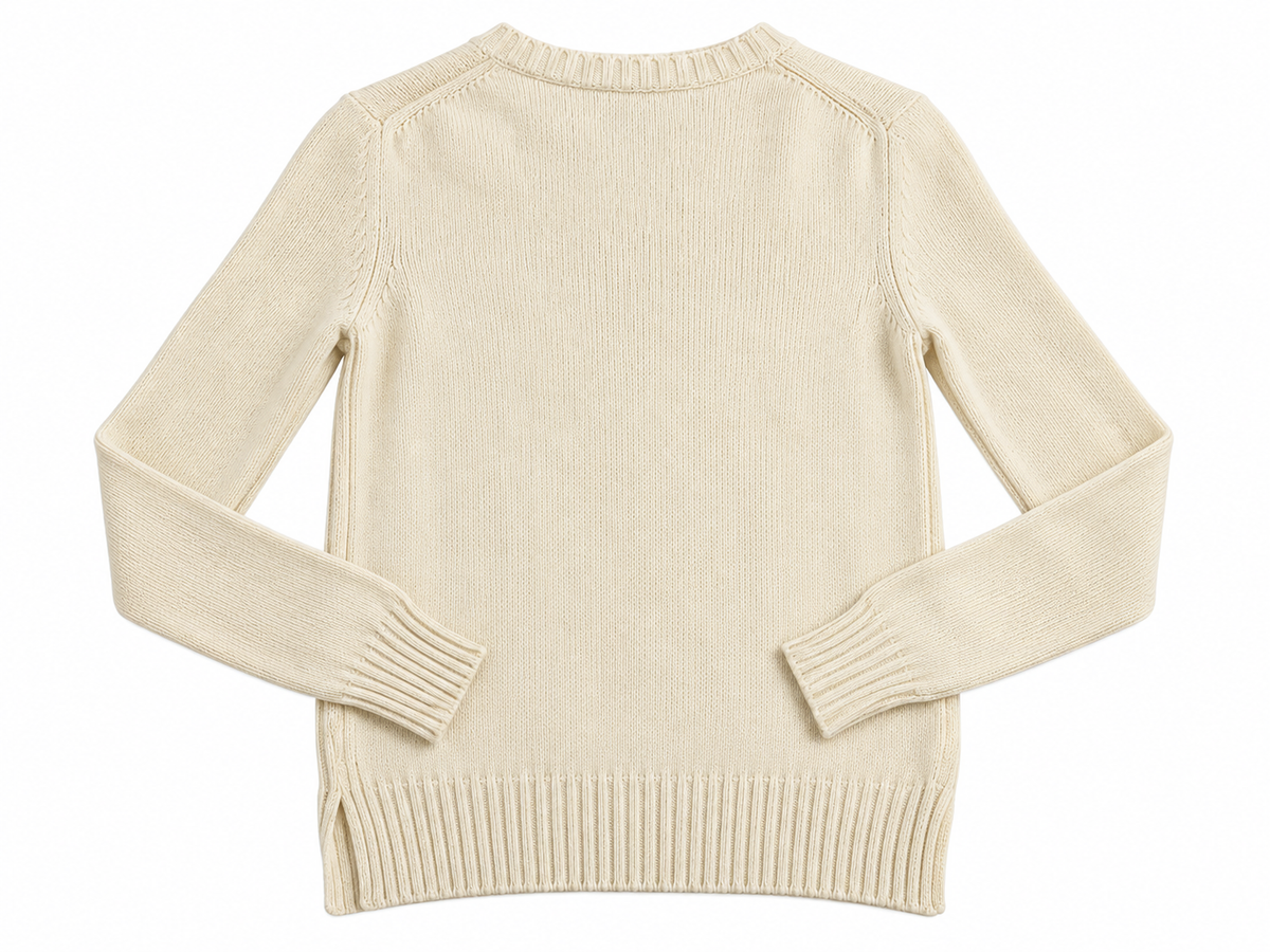 Loro Piana Baby Cashmere Women’s Ivory Crew Neck Jumper – Size IT 38 / XS ladies