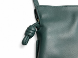 Loewe Mini Flamenco Knot Clutch Bag – Vetiver Green Soft Nappa Leather ladies