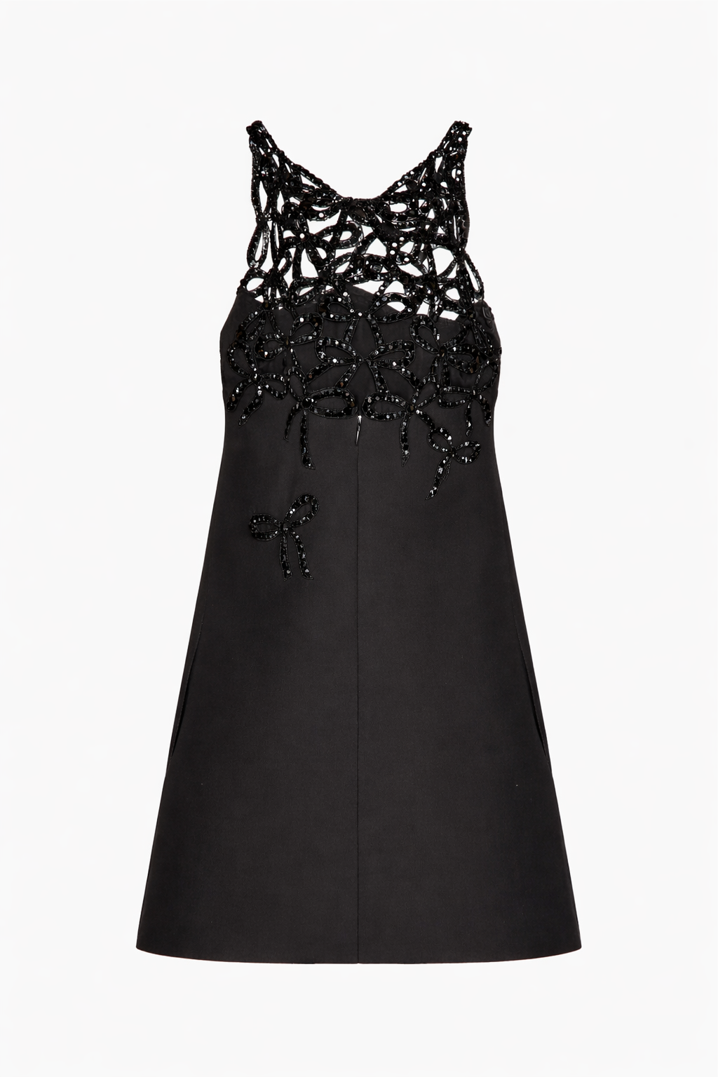 VALENTINO by Alessandro de Michele Embroidered Crepe Couture Dress Size I 42 UK 10 US 6 ladies