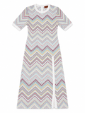 Missoni Multicolour Chevron Zig Zag Knit Midi Dress – Size I 44 ladies