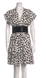 Alaïa Leopard Print Mini Dress with Signature Belt – FR 38