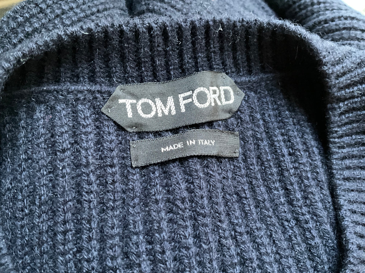 TOM FORD PURE CASHMERE JUMPER SWEATER SIZE 52 MEN