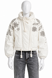 Isabel Marant Kalassiae Embellished Cotton & Linen Jacket – Size 36 ladies
