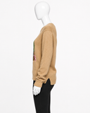 Polo Ralph Lauren Iconic Polo Bear Intarsia-Knit Sweater size M ladies