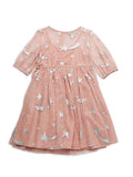 Stella McCartney KIDS Girl's Foil Star Tulle Dress In Pink Size 8 years old children