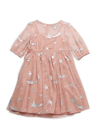 Stella McCartney KIDS Girl's Foil Star Tulle Dress In Pink Size 8 year – Afashionistastore Stella McCartney KIDS Girl's Foil Star Tulle Dress In Pink Size 8 year – Afashionistastore