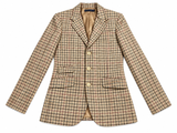 Polo Ralph Lauren Linen & Silk Checked Blazer – Size US 8 ladies