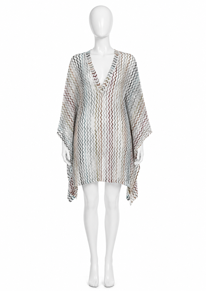Missoni Mare Zig-Zag Metallic Knit Kaftan – Size M ladies