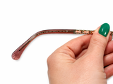 CHANEL Pink Leather CC Aviator Pilot Winter Sunglasses - 4219