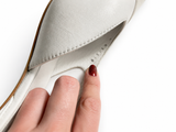Chanel Cap Toe Slingback Pumps – White/Cream Leather – EU 38 ladies