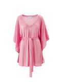 Melissa Odabash Petra Metallic Kaftan Mini Dress One Size Fits all ladies