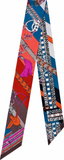 Hermès Brides et Gris Gris Silk Twilly Scarf ladies