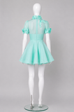 Zimmermann High Tide Lift Off Flower Linen-Silk Mini Dress Size 0 XS ladies