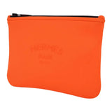 Hermes Bain Neobain Case / Flat Pouch Orange Small Clutch ladies