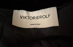 Viktor & Rolf black velvet blouse top Size I 40 UK 8 US 4 ladies