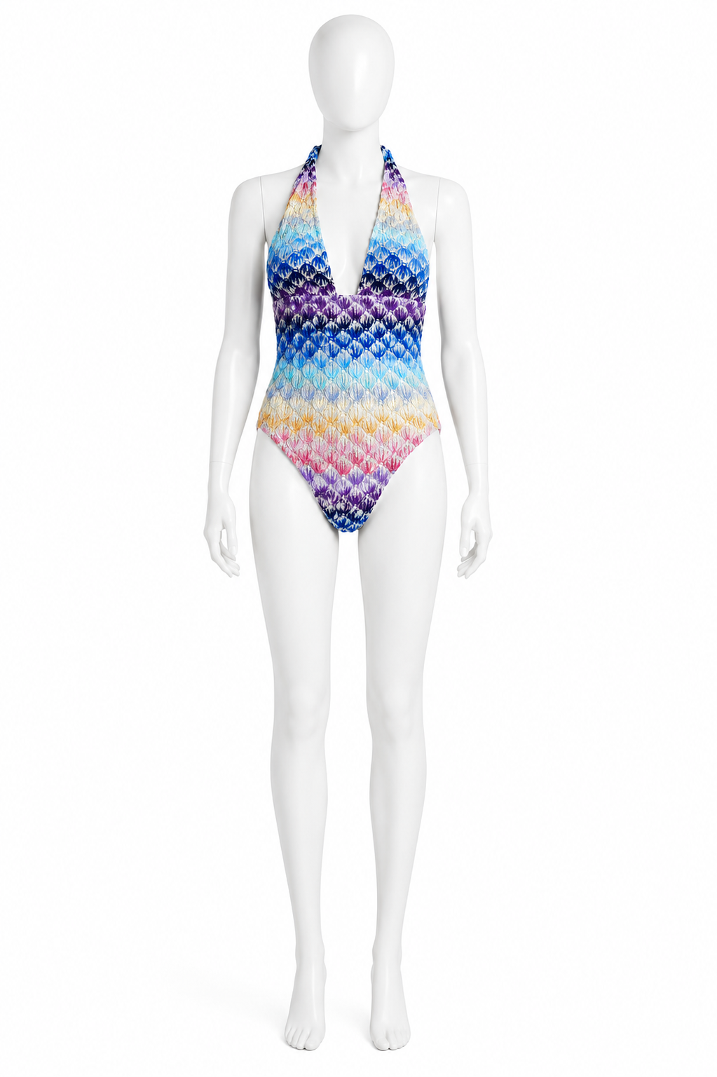 Missoni Halterneck Crochet One-Piece Swimsuit I 44 ladies