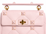 Valentino Garavani Roman Stud Quilted Leather Top Handle Bag ladies
