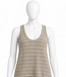 Zadig & Voltaire Gold Lurex Knit Tank Top Size M ladies