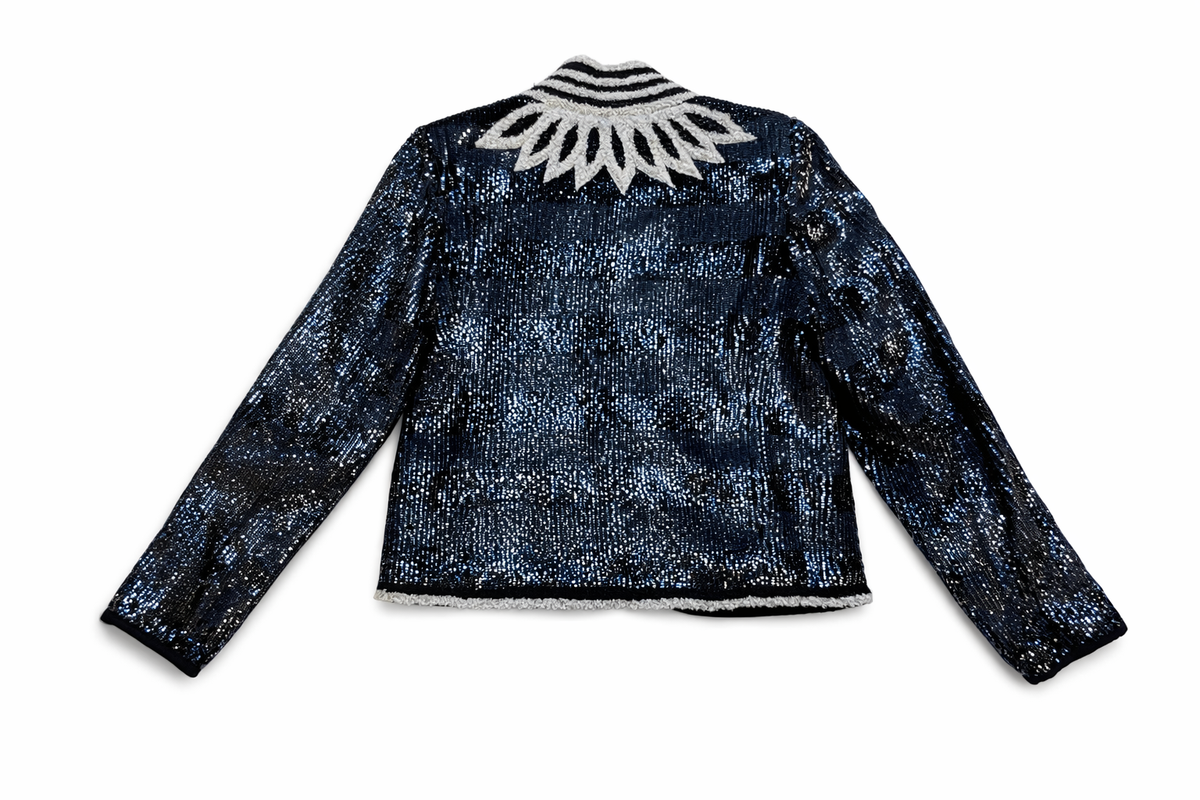 Zadig & Voltaire Vijou Sequin Jacket Blazer Size S small ladies