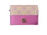 Gucci GG Marmont bi-color pink wallet ladies