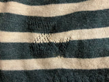 Zadig & Voltaire Crystal Embellished Cashmere Striped Pullover ladies