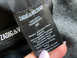 ZADIG & VOLTAIRE Viks Wool Grey Jacket Blazer size 50 men