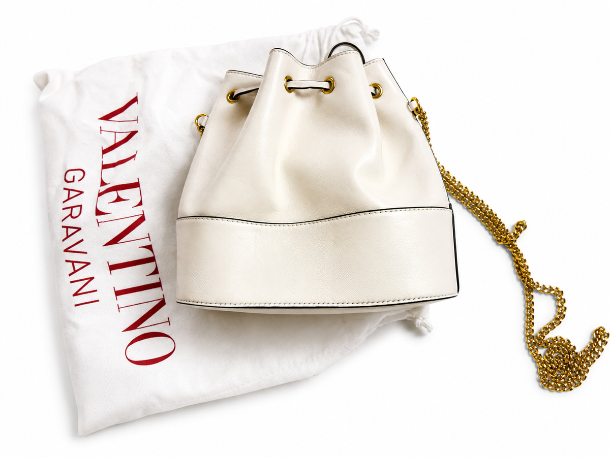 Valentino Garavani VLOGO Signature Mini Bucket Bag in Nappa Leather Crossbody ladies