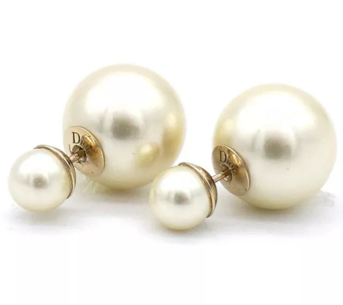 Christian Dior Pearl Mise En Dior Tribal Earrings ladies