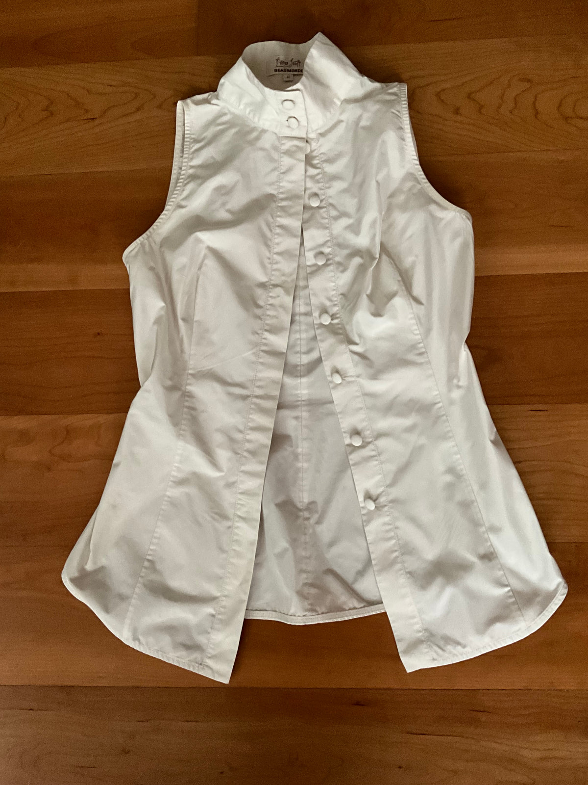 L'Wren Scott Beau Monde Mock Neck Sleeveless Blouse Size I 40 UK 8 US 4 S ladies