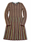 M Missoni Limited Striped Knit Dress ladies