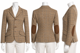 Polo Ralph Lauren Linen & Silk Checked Blazer – Size US 8 ladies